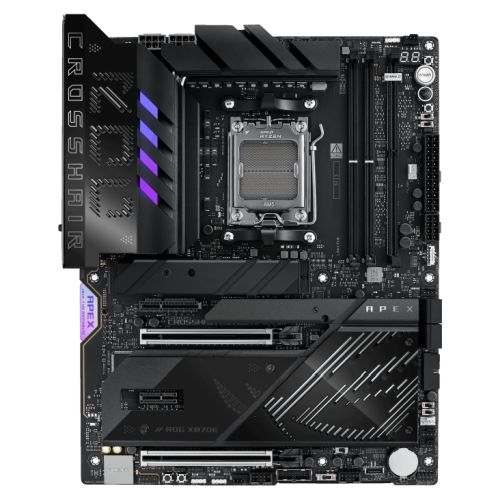 ASUS ROG Crosshair X870E APEX AM5 ATX Motherboard - Wi-Fi 7, DDR5 ASUS ROG Crosshair X870E APEX AM5 ATX Motherboard - Wi-Fi 7, DDR5